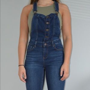 Denim overalls